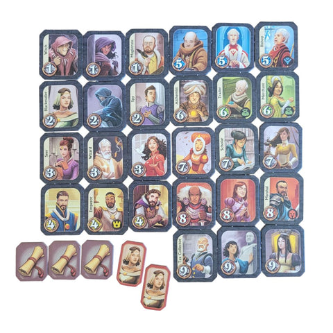 Citadels Game Cards Replacement Pieces Bishop Spy Characters Players Tiles