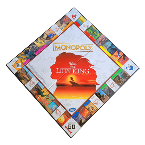 Lion King Monopoly Game Replacement Board Crafting Room Decor Folding