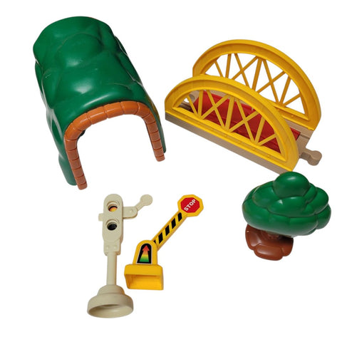Keenway Train Set Accessories Plastic Toy Vintage Kids Replacement Tree Bridge