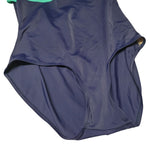 Islander Swimsuit One Piece Halter Blue Womens 12 Summer Beach Pool Vacation