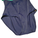 Islander Swimsuit One Piece Halter Blue Womens 12 Summer Beach Pool Vacation