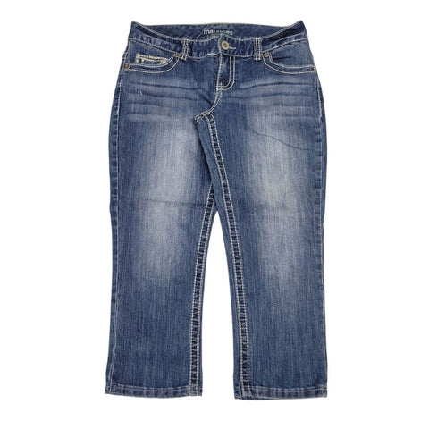 Maurices Capri Jeans Pants Blue Womens 5 6 Reg Denim Short Summer Spring Fall