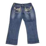 Maurices Capri Jeans Pants Blue Womens 5 6 Reg Denim Short Summer Spring Fall