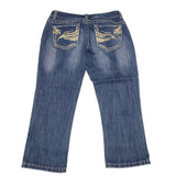Maurices Capri Jeans Pants Blue Womens 5 6 Reg Denim Short Summer Spring Fall
