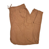 Old Navy Linen Pants Drawstring Brown Womens Large Pockets Casual Beach
