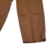 Old Navy Linen Pants Drawstring Brown Womens Large Pockets Casual Beach