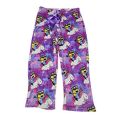 Despicable Me 2 Minions Unicorn Purple Galaxy Womens Medium Large Stretch Fuzzy
