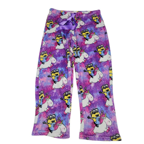 Despicable Me 2 Minions Unicorn Purple Galaxy Womens Medium Large Stretch Fuzzy