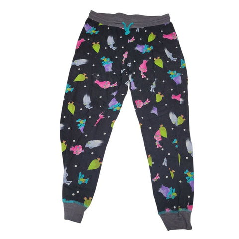 Trolls Pajama Pants Drawstring Jogger Cuff Cartoon Movie Womens Small