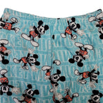 Disney Mickey Mouse Pajama Pants Fuzzy Fluffy Blue Womens Large Stretch Waist