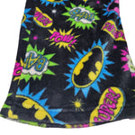 Bat Girl Pajama Pants Black Pink Boom Super Hero 8 10 Drawstring Waist Fluffy