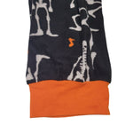 Skeleton Sleepwear Pants Lounge Pajama Black Orange Childs Large Black