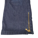 Belle Kim Gravel Capri Pants Jeans Denim Zip Ankle Womens 12