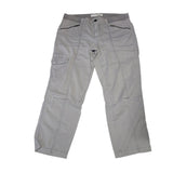 Sonoma Pants Cotton Light Gray Boho Fall Zip Pockets Womens 12 Capsule Wardrobe