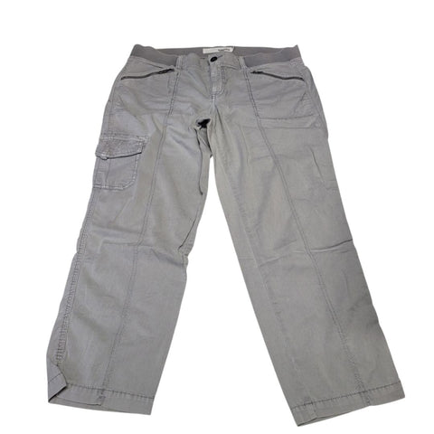 Sonoma Pants Cotton Light Gray Boho Fall Zip Pockets Womens 12 Capsule Wardrobe