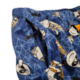Peanuts Charlie Brown Halloween Soft Pajama Blue Mummy Skeleton Womens XL Sleep