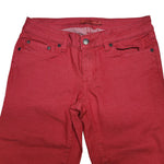 Prana Pants Red Womens 4 27 Skinny Basic Cotton Blend Fall Winter Holiday