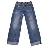 Denizen Levis Modern Slim Cuff Denim Jeans Pants Womens Size 4 Blue Rolled