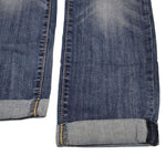 Denizen Levis Modern Slim Cuff Denim Jeans Pants Womens Size 4 Blue Rolled