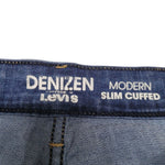 Denizen Levis Modern Slim Cuff Denim Jeans Pants Womens Size 4 Blue Rolled