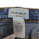 Republic Denim Jeans Pants Blue Womens 8 28 Skinny Leg Basic Capsule Closet