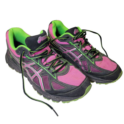 Asics Shoes Basic Walking Athletic Pink Green Gel-Scram 2 Womens US Size 9