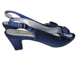 Beacon Fashion Heels Shoes Satin Blue 2 Inch Wedding Mother Bride Groom Womens 8