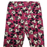 Lularoe Disney Leggings Mickey Mouse Pink One Size Standard Womens Soft Pink