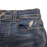 Levis Wedge Skinny Jeans Distressed Blue Womens Size 29 Denim