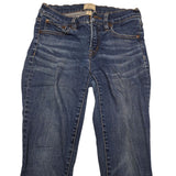 J Crew Toothpick Jeans 8 Inch Denim Blue Pants Skinny Womens Size 26