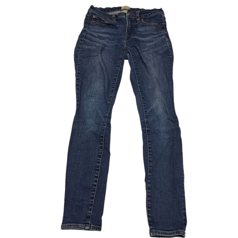 J Crew Toothpick Jeans 8 Inch Denim Blue Pants Skinny Womens Size 26