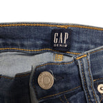 GAP Jeans Button Fly High Rise Legging Jegging Wimens 27 Regular Blue Denim