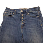 GAP Jeans Button Fly High Rise Legging Jegging Wimens 27 Regular Blue Denim