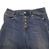 GAP Jeans Button Fly High Rise Legging Jegging Wimens 27 Regular Blue Denim