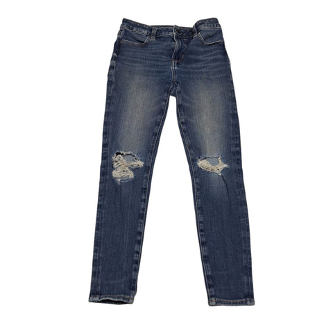 American Eagle Hi Rise Jegging Dream Stretch Distressed Jean Womens Size 2 Short