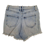 Celebrity Pink Rebel Distressed Denim Light Wash Shorts Womens 7/28 Raw Hem