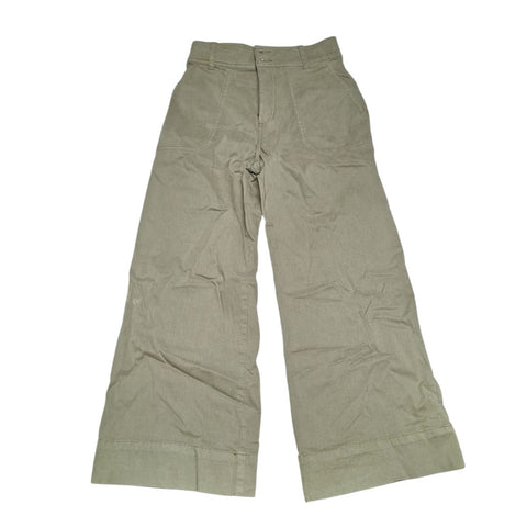 Lauren Conrad Wide Leg Pants Green Womens Size 2 High Rise Stretch Earthy Fall