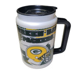 Green Bay Packers Cup Plastic 90s Yellow Helmet Football Lid Handle Collect NFL