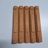 Lincoln Logs Wooden Flat Side Double Notch Replacement 4.5 Inches Light Brown