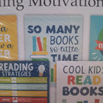 Reading Motivational Posters Kids Teachers Classroom Library Home School