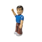 Keenway Dollhouse Father Figure Black Hair Blue Shirt Uncle Dad Male Man Play