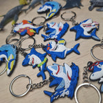 Shark Kids Party Favor Set Keychains Boxes Tattoos Toy Whale Sea Life Animals
