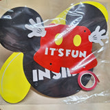 Mouse Ears Happy Birthday Cake Topper Party Decor Shoes Red Yellow Cupcake