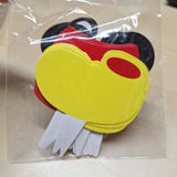 Mouse Ears Happy Birthday Cake Topper Party Decor Shoes Red Yellow Cupcake