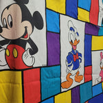 Disney Mickey Minnie Mouse Twin Bed Sheet Set Pillow Case Vintage Donald Goofy