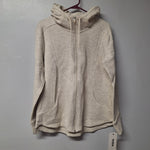 RBX Womens Quilted Full Zip Up Hoodie Large Cowl Neck