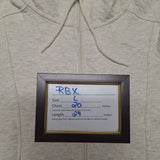 RBX Womens Quilted Full Zip Up Hoodie Large Cowl Neck