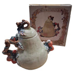 Pear N Berries Decorative Teapot Heritage Mint 1993 Model TP23 Strawberry Branch