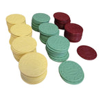 Texas Hold Em Chips Yahtzee Replacement Pieces Family Game Plastic Vintage