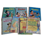 Little Golden Book Lot Disney Mickey Mouse Pooh Sesame Street Buster Cat 70s 80s